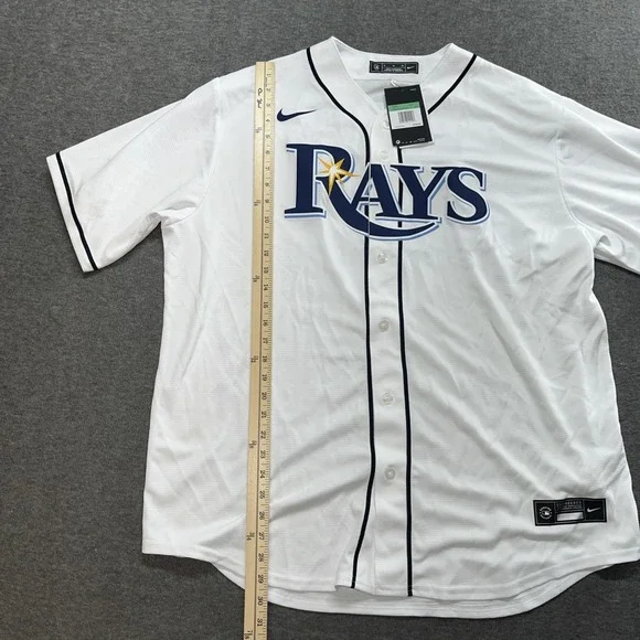 Wander Franco Tampa Bay Rays Nike Jersey - White Size XL‎ MLB Baseball NWT - Picture 2 of 10